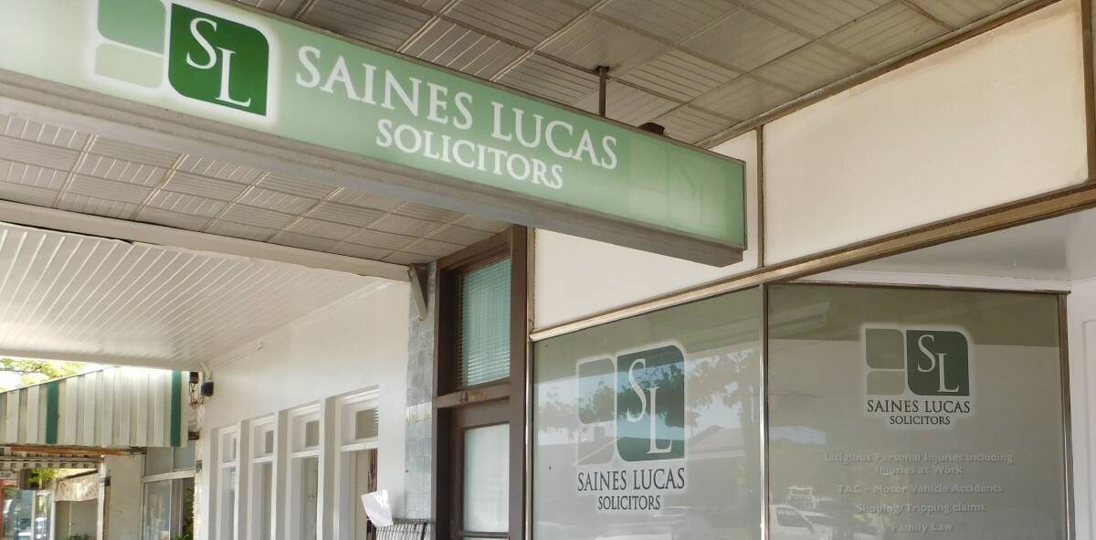 REOPEN: Saines Lucas Solicitors suffered a minor setback in August when a fire in a neighbouring building caused extensive smoke and water damage to its premises at 66 Barkly Street. 