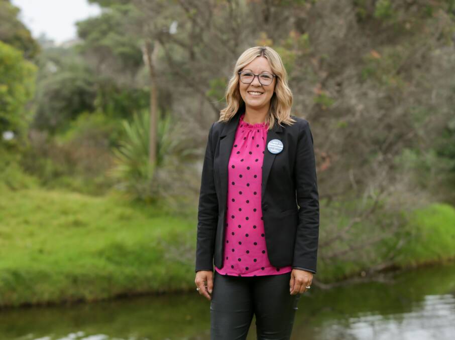 Standing: Narrapumelap South hairdresser Amanda Mead is the Liberal Democrats candidate for Wannon in the upcoming federal election. Picture: Chris Doheny 