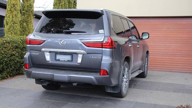 The Lexus station wagon Mark Wallis obtained by defrauding the CSIRO. Picture: Australian Federal Police
