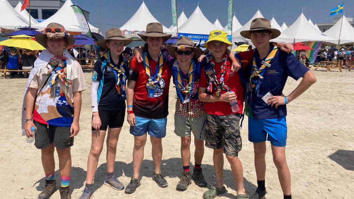 1st Cobargo Scouts at the World Scout Jamboree in South Korea. Picture supplied