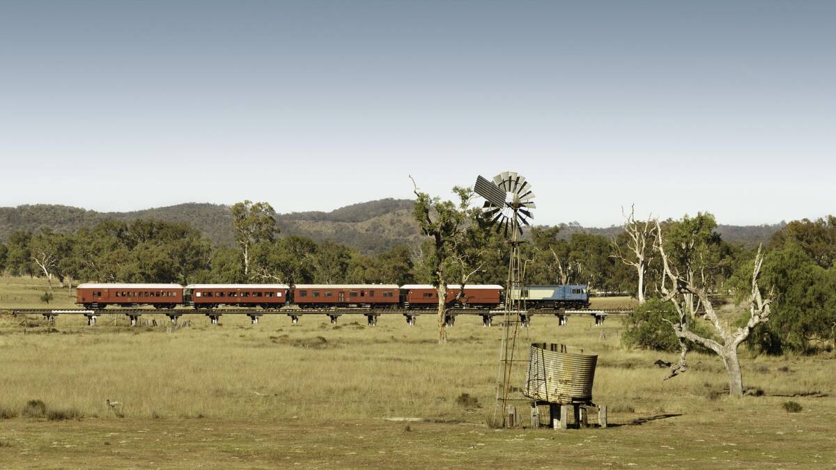 Travelling along tracks that rarely see passenger traffic … the 1620 in Outback Queensland. 