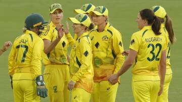 Australia retained the Women's Ashes at Manuka Oval on Thursday night. Picture: Getty