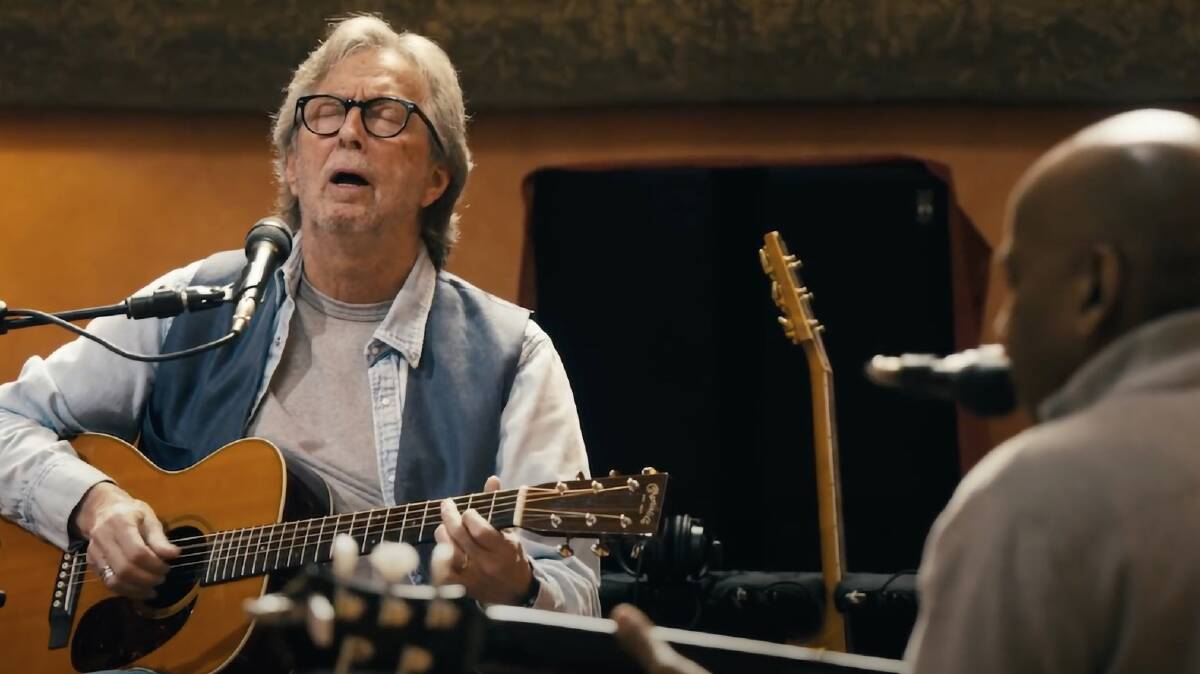Eric Clapton in the zone. Picture: Supplied
