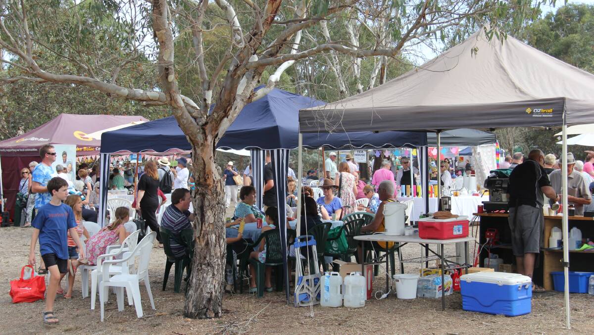 MARKET FEVER: The annual Willaura Healthcare Outdoor Market is generally well-attended. Picture: CONTRIBUTED