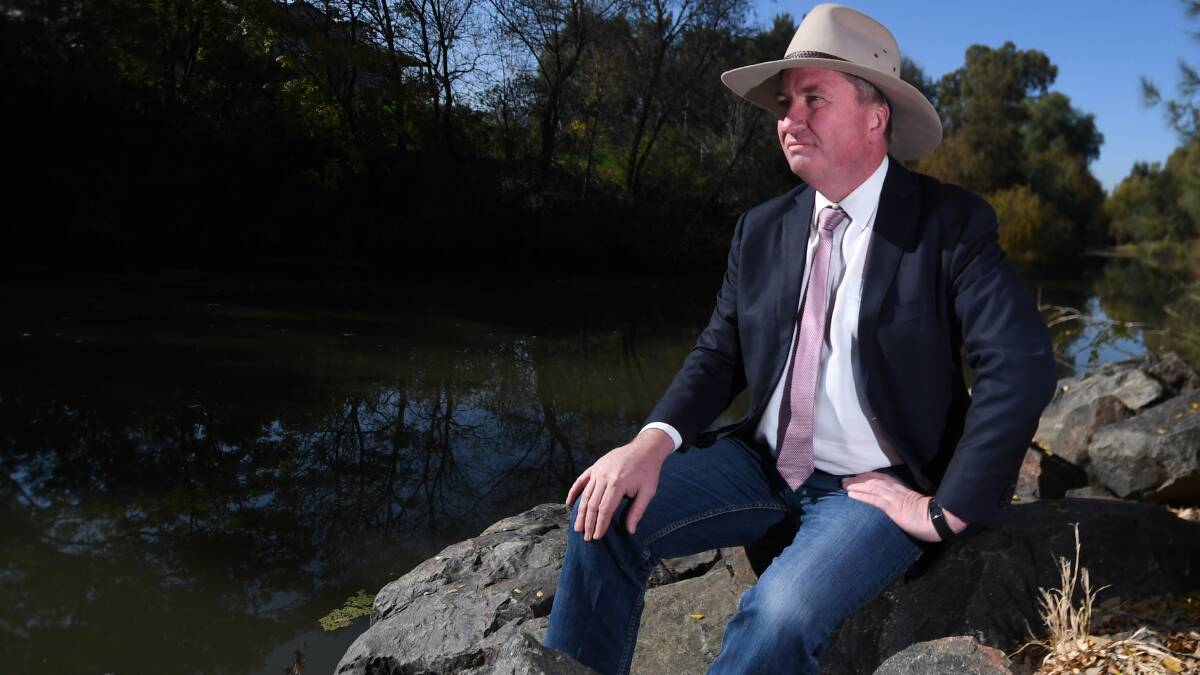 NATION BUILDING: Barnaby Joyce has welcomed federal government calls to invest in more dams. Photo by Gareth Gardner.
