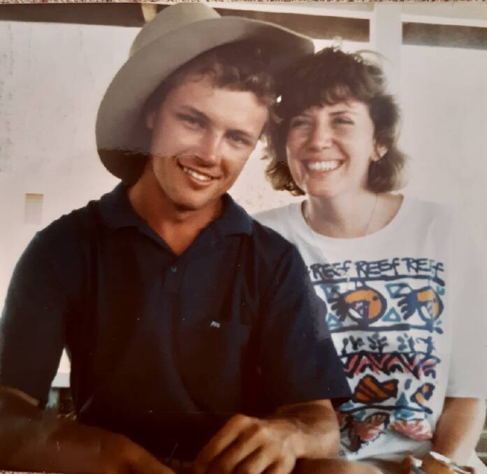Trina and Tim the night after meeting at the Eidsvold B&S in November 1988.