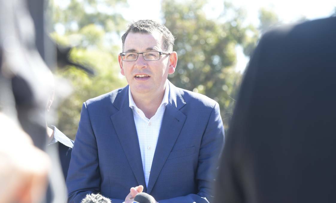 Premier Daniel Andrews will undergo X-rays after suffering a "concerning" fall. Picture: FILE