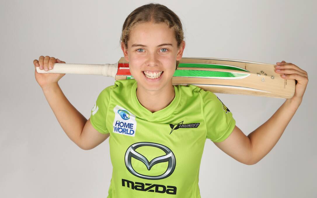 ELECTRIC AVENUE: Kinross product Phoebe Litchfield has inked a two-year deal with the Sydney Thunder. Photo: SYDNEY THUNDER