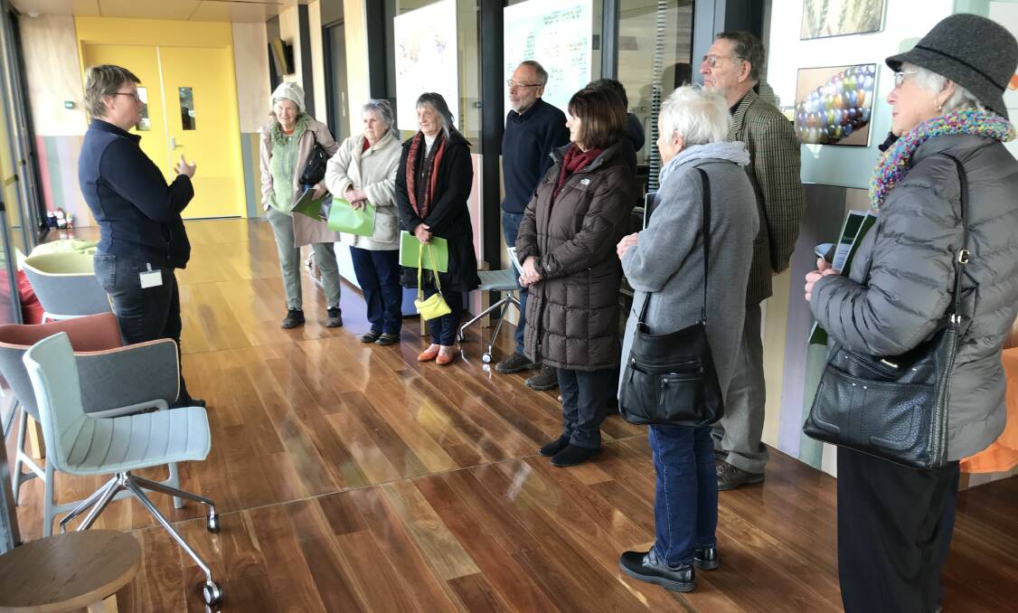 Safety Net: Australian Grains Genebank leader Sally Norton talks to the U3A group about the work at the Horsham facility. Pictures: Supplied 