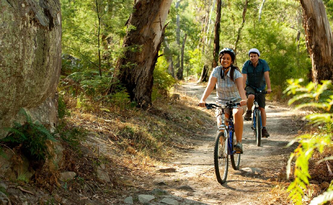 ON YOUR BIKE: There are many trails to explore in the Grampians. Picture: SUPPLIED