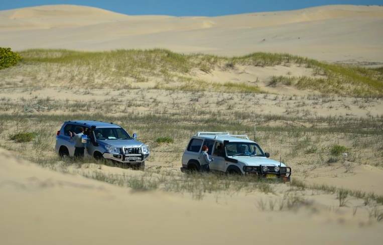 On the beat: Extra patrols will be conducted on Stockton dunes in an effort to stamp out irresponsible driving. 
