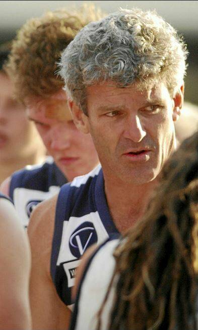 CONCERNED 'WARRIOR': Former AFL high-flier Shaun Smith, pictured with Newlyn, has been outspoken on the dark, troubling effects he believes stem from repeated knocks in his career.