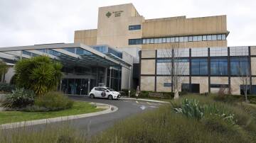 CHANGING: The well-known frontage to St John of God Ballarat Hospital is set to close with major reconstruction works to start next month. Picture: Lachlan Bence
