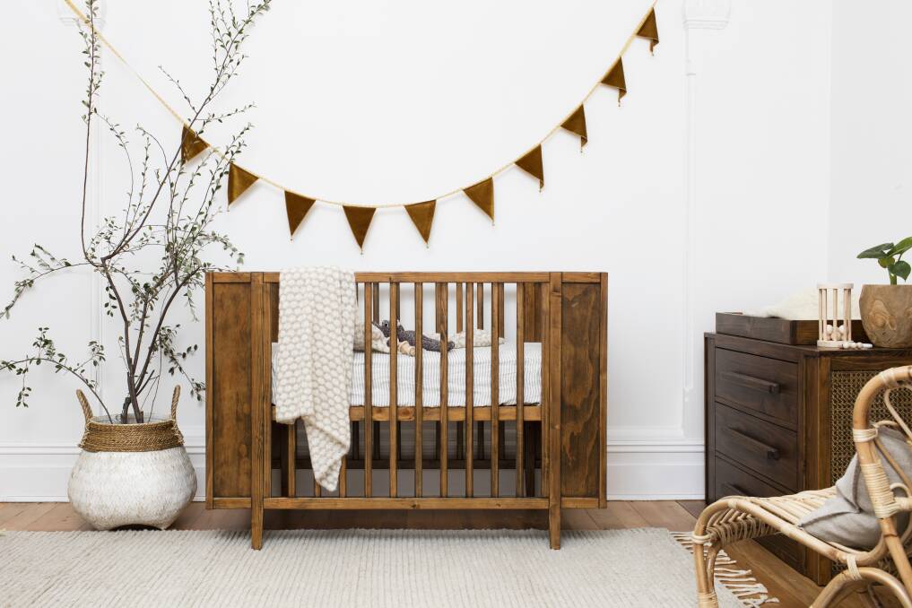 THE BASICS: Start with a cot and change table, then add a feeding chair and key items. 