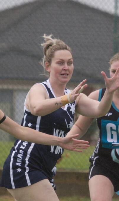 SPACE: Brittany Lugg in action for the Eagles. Picture: PETER PICKERING