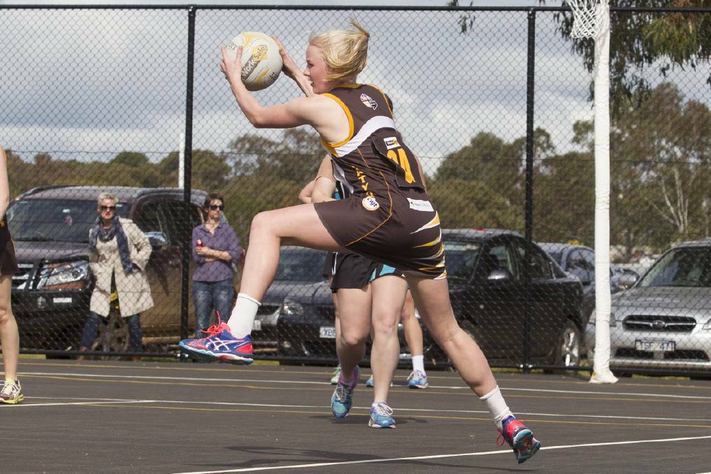KEY: Tatyoon's Jane Astbury contributed to the Hawks' big win against Ararat Eagles on Saturday. Picture: Peter Pickering
