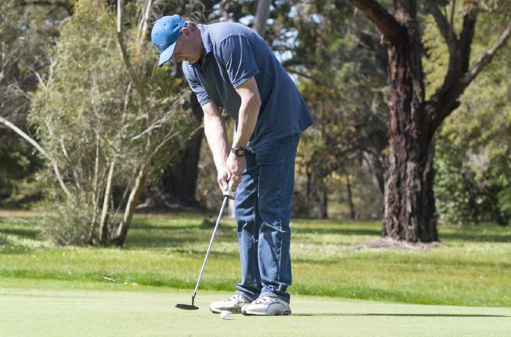 CLOSE FINISH: Robert Harricks finished in second place after a countback at Chalambar Golf Club on Saturday. Picture: Peter Pickering