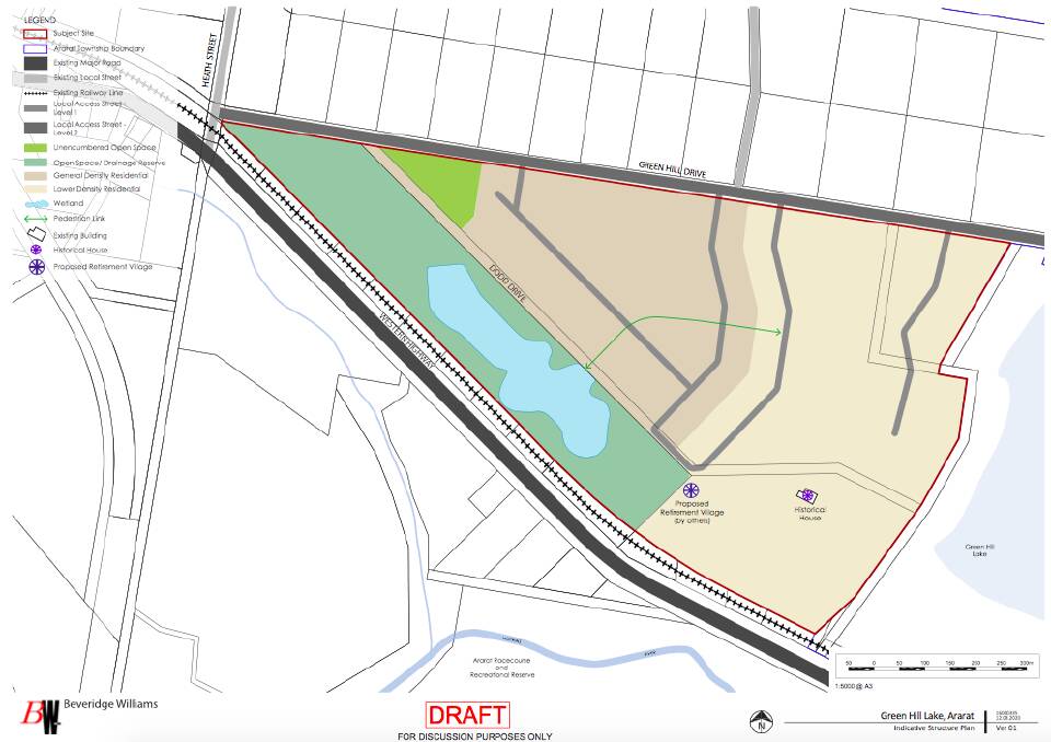 HYPOTHETICAL HOUSING: The Green Hill Lake Estate Indicative Development Plan. Picture: CONTRIBUTED