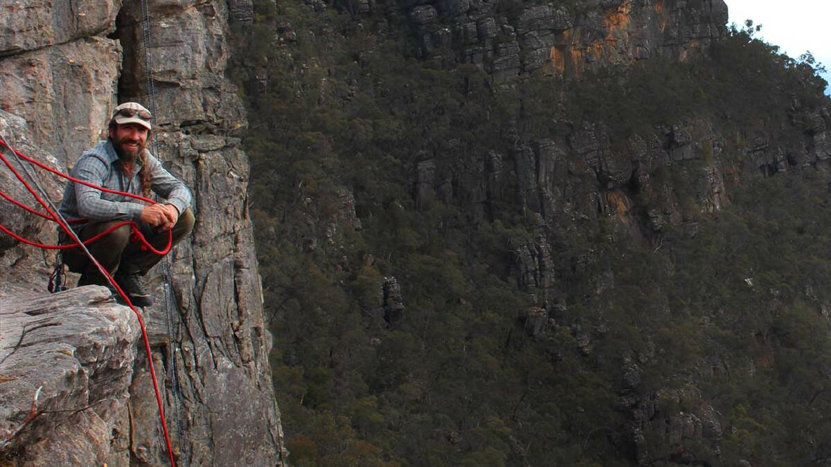 Daniel Earl has been running rockclimbing tours in the Grampians for 20 years. Picture: CONTRIBUTED