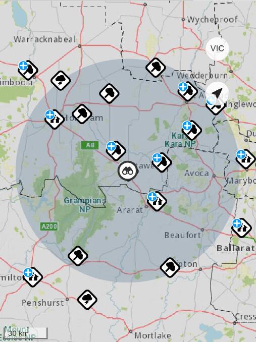At 2.45pm there were 42 VicEmergency service alerts in the Wimmera region 