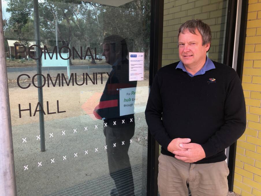 Ararat Rural City Council development and regulation manager Rob Fillisch is onsite at Pomonal to help fire-affected locals navigate red tape. Picture supplied