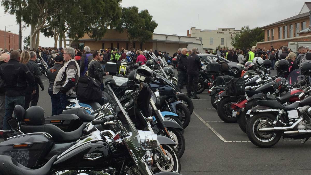 The 16th annual "Ride to Remember" rolls through the Grampians on Sunday, February 4. File picture