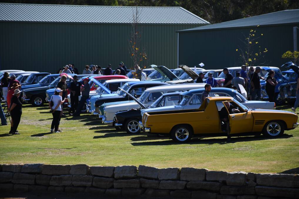 Thousands of people coveraged on Jim Leithhead Pomonal property to take in a massive show and shine plus a tour of his Lincoln collection on Good Friday. Pictures by Ben Fraser