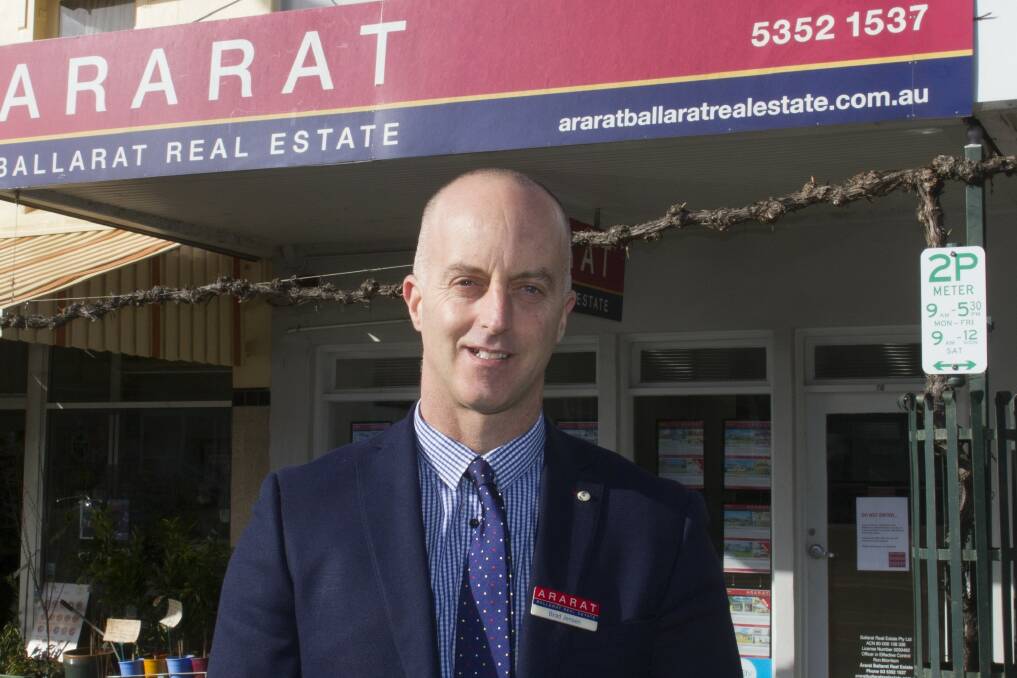 Boom times: Ararat Ballarat Real Estate senior sales consultant Brad Jensen said his organisation has seen a significant growth in retirees moving to the region. Picture: PETER PICKERING