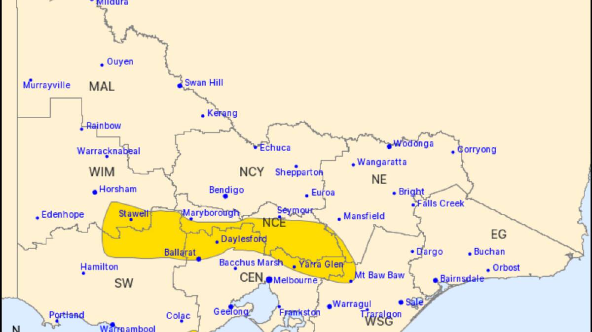 Severe wind warning for Ararat and South West Forecast District