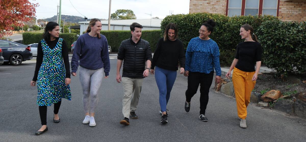 MAKING A DIFFERENCE: Ararat Physiotherapy and Health staff Ifrah Khalid, Hannah McLean, Simon Lewis, Lisa Haddow, Mau Imo and Kylie Plunkett are all raising funds for The May 50k. Picture: KLAUS NANNESTAD