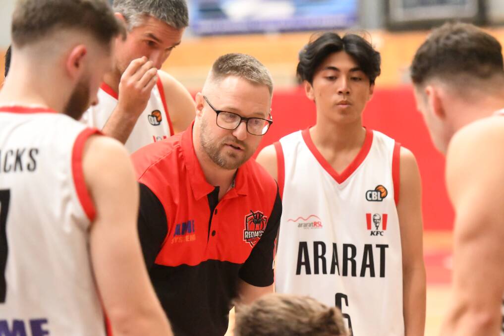 Coach Rhys Burger and the Ararat Redbacks stood tall in the club's two home game wins. File picture