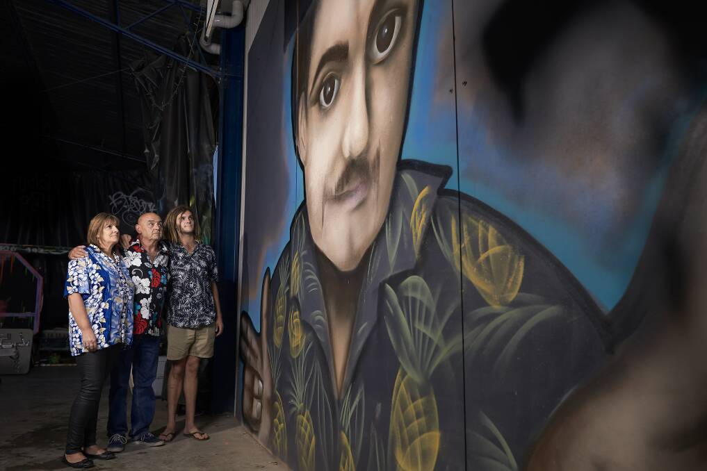 Remembering Jacky Boy: Janine, Dave and Mitch Brownlee take a look at the giant mural painted of their recently lost son and brother, 21-year-old Jack. 