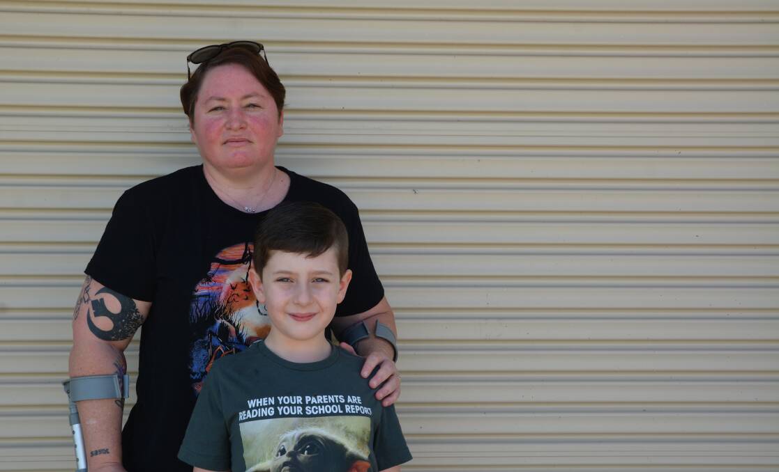 Shirley Kirkmann is worried how students with sensory issues like her son Jack will cope with rapid antigen testing when school returns. 