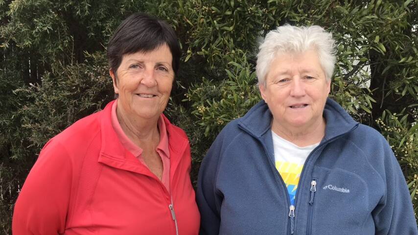 LIFE MEMBERS: Ararat Rats' Gayle Dadswell and Gail Dunn were awarded Wimmera Netball Association life membership in 2019. Picture: CASSANDRA LANGLEY