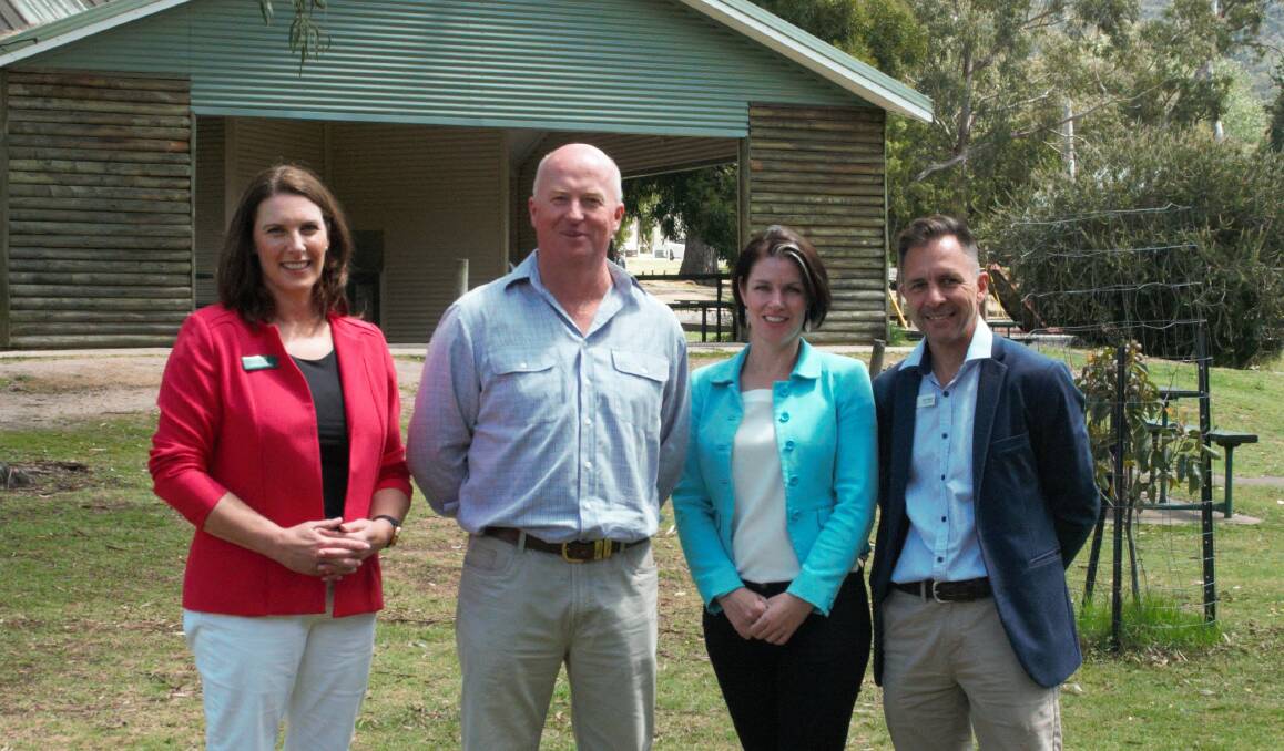 PLEDGE: Upper House Western Victoria Nationals candidate Jo Armstrong, Northern Grampians Councillor Jason Hosemans, Member for Lowan Emma Kealy and Grampians Tourism chief executive Marc Sleeman. Picture: CASSANDRA LANGLEY
