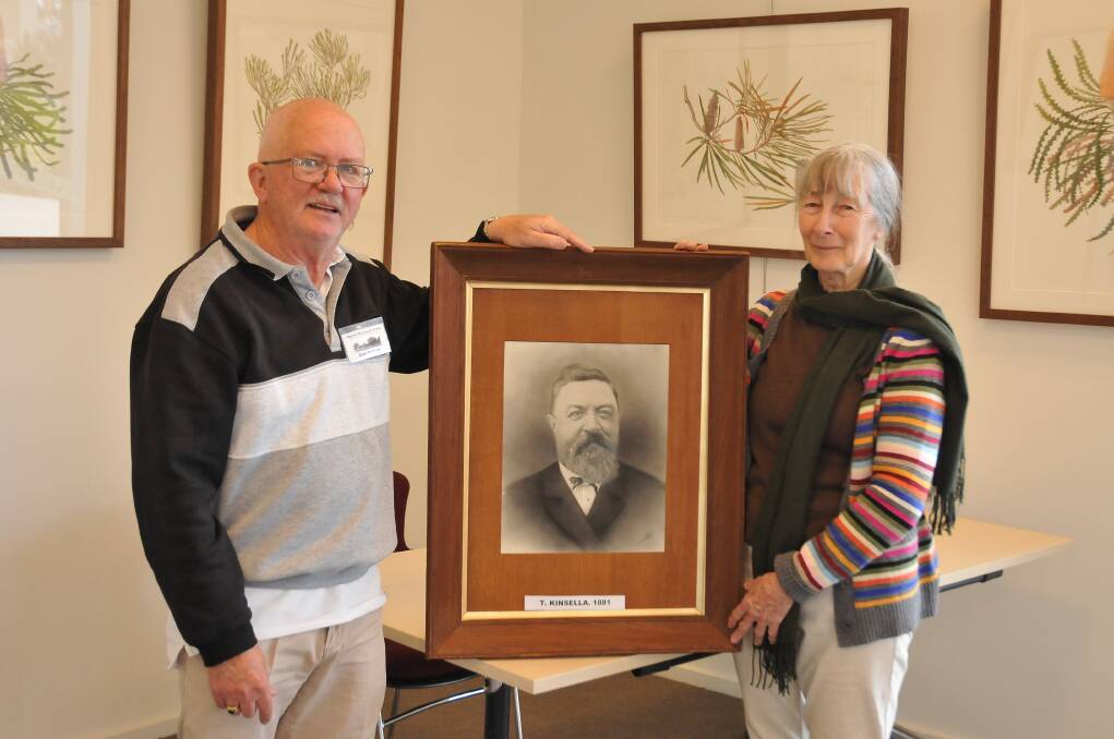 HISTORY: Stawell Historical Society's Greg Robson with Wendy Kinsella who's great grandfather was a former Mayor. Picture: CASSANDRA LANGLEY