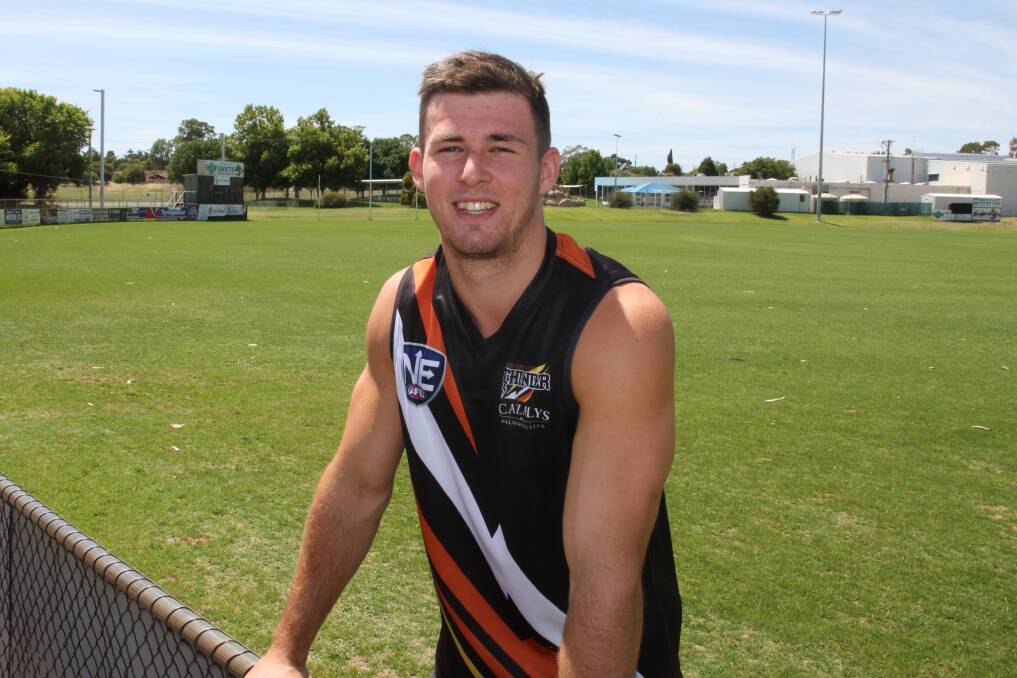 ON THE RISE: Ben Taylor has taken his football career to new heights since making the move to Darwin in October 2018. Picture: PETER PICKERING
