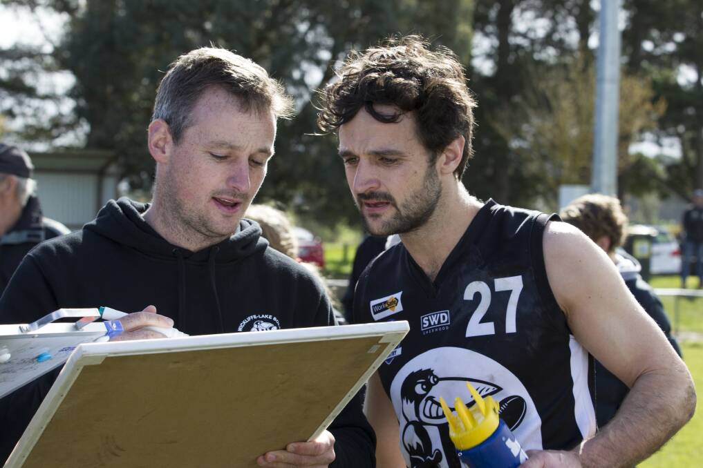 STEPPING DOWN: Senior co-coaches Joe and Nigel Otto will be stepping down in their role at Wickliffe-Lake Bolac Football Netball Club. Picture: PETER PICKERING