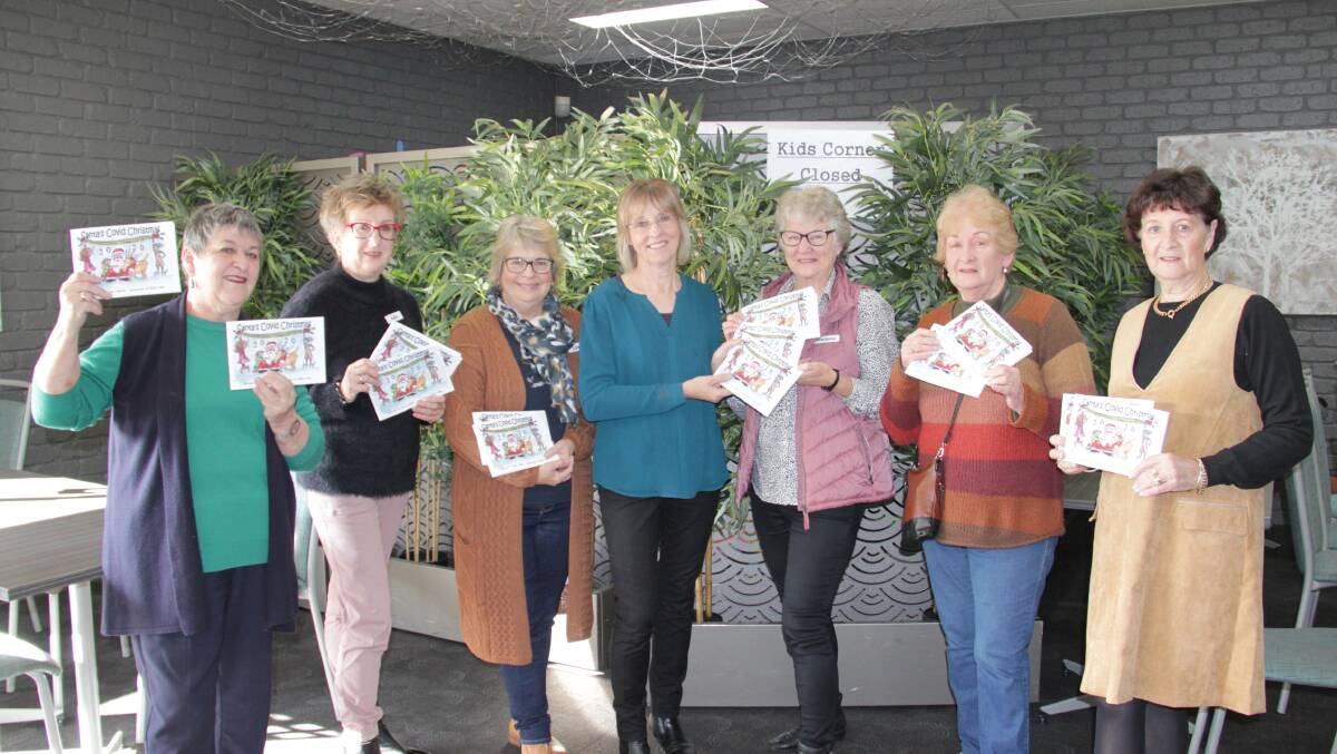 NEW READ: Members of the EGHS Residents' Support Group, Lynne Wilson, Julie Kuchel, Linda Kerr, author Judy Martin, Marlene Goudie, Jas Chalmers and Chris Clark. Picture: CONTRIBUTED
