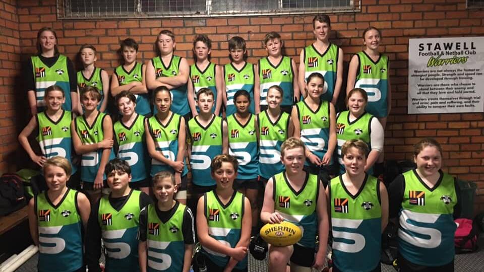STAWELL: Top-aged players from Stawell's under-13 Friday night football competition. 