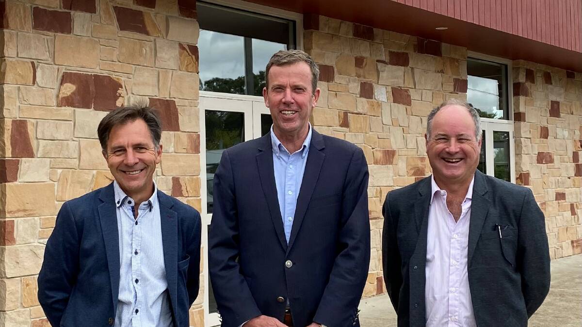 IN TALKS: Grampians Tourism chief executive Marc Sleeman, Trade, Tourism and Investment Minister and Wannon member Dan Tehan with Grampians Tourism chair Paul Hooper. Picture: CONTRIBUTED