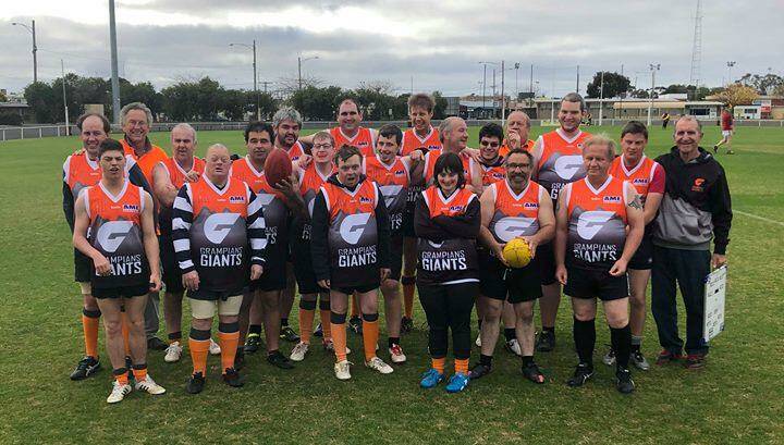 The Grampians Giants train every Friday night at Alexandra Oval in Ararat and North Park in Stawell. 