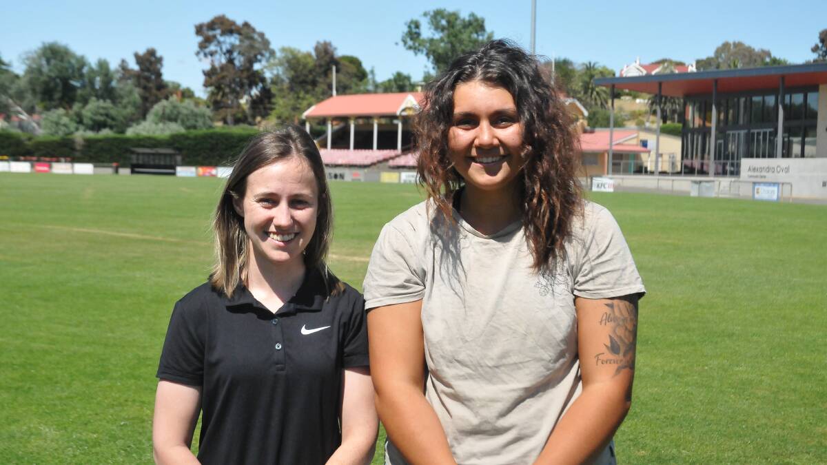LEADERS: Beck Phillips and Isabel Kettle have taken on the coaching positions at Ararat Storm for 2020. Picture: CASSANDRA LANGLEY