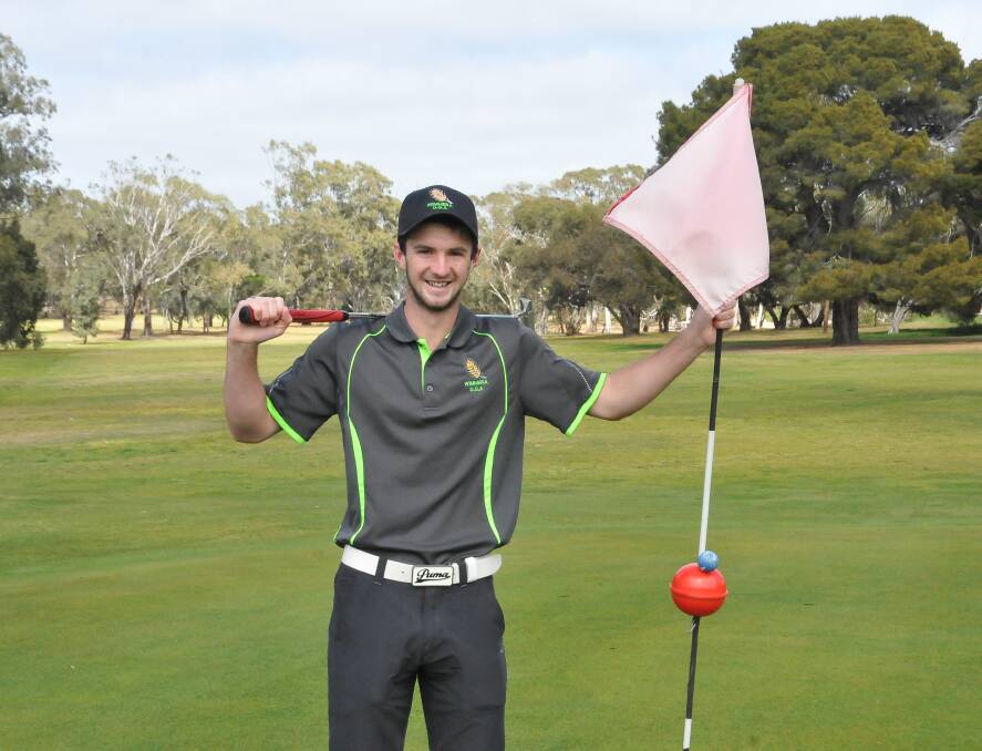 IN THE ACTION: Josh Kelly from Stawell Golf Club represented the Wimmera District Golf Association at Country Week. Picture: CASSANDRA LANGLEY 