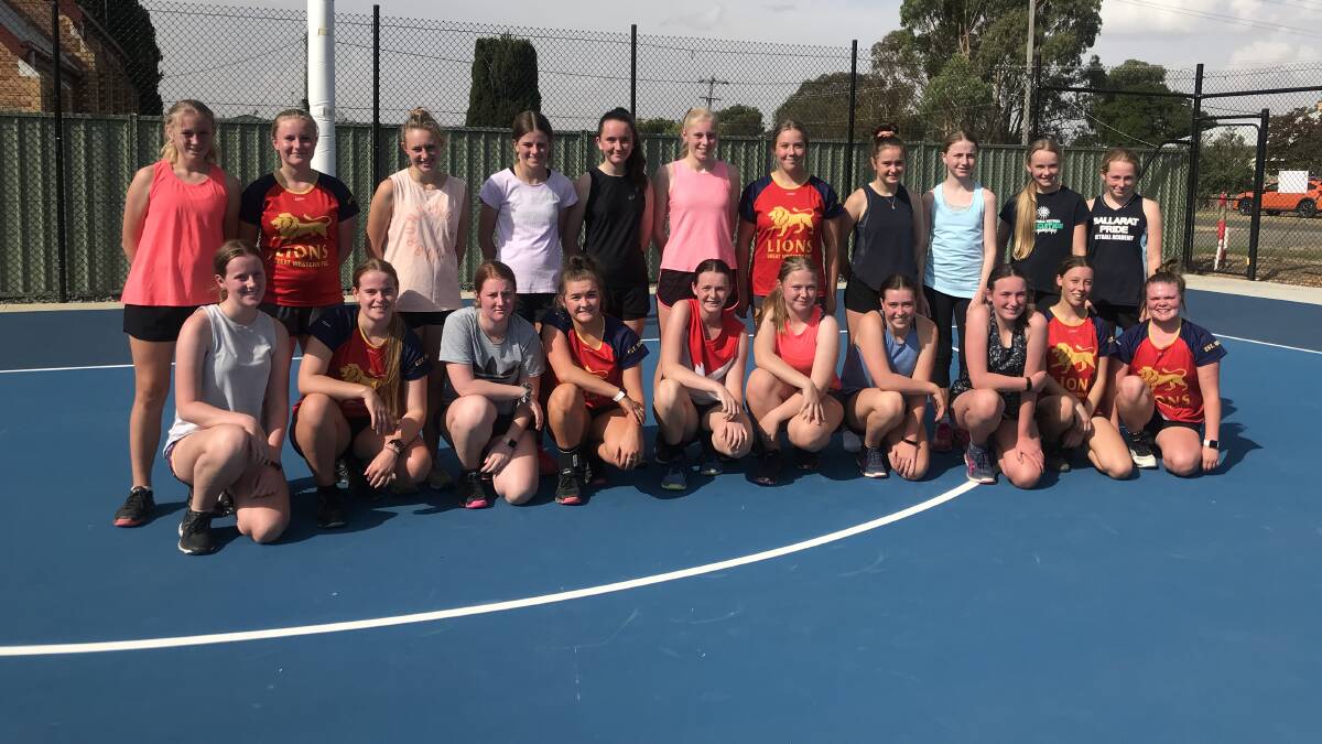 READY: Great Western junior players are looking forward to playing on the new court in 2020. Picture: CASSANDRA LANGLEY