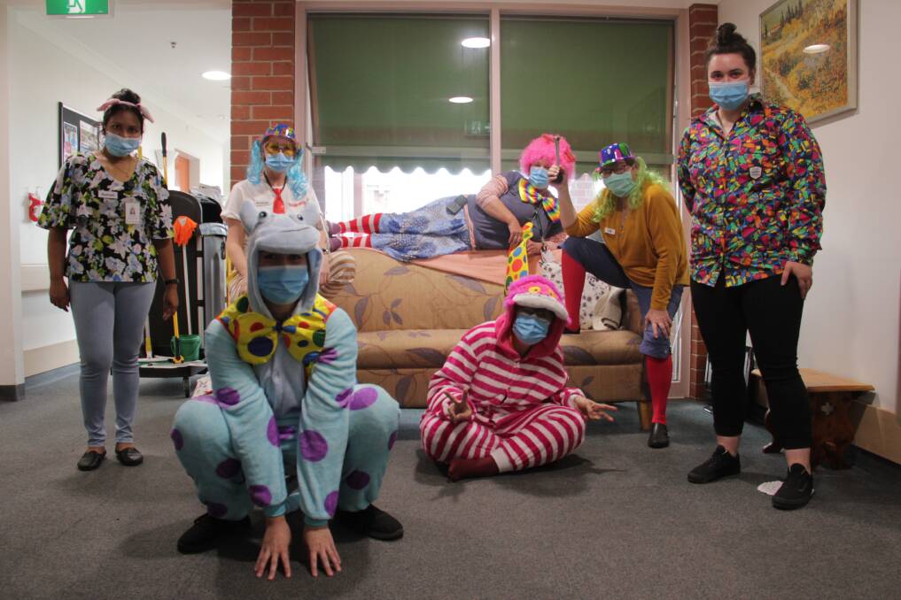 DRESSING UP: Garden View Court staff Sumali, Amanda, Rachael, Pam, Maree, Julie and Ebony. Picture: CONTRIBUTED