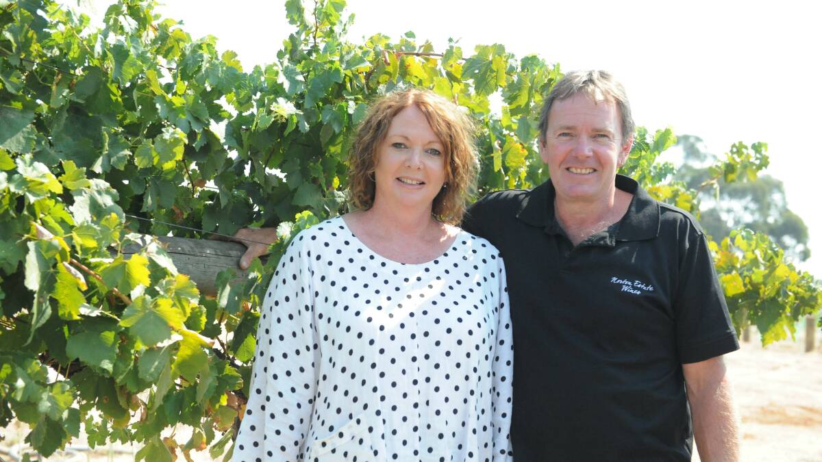 DONE AND DUSTED: Norton Estate Wines owners Sam and Chris Spence have finished harvest for the year. Picture: DAINA OLIVER