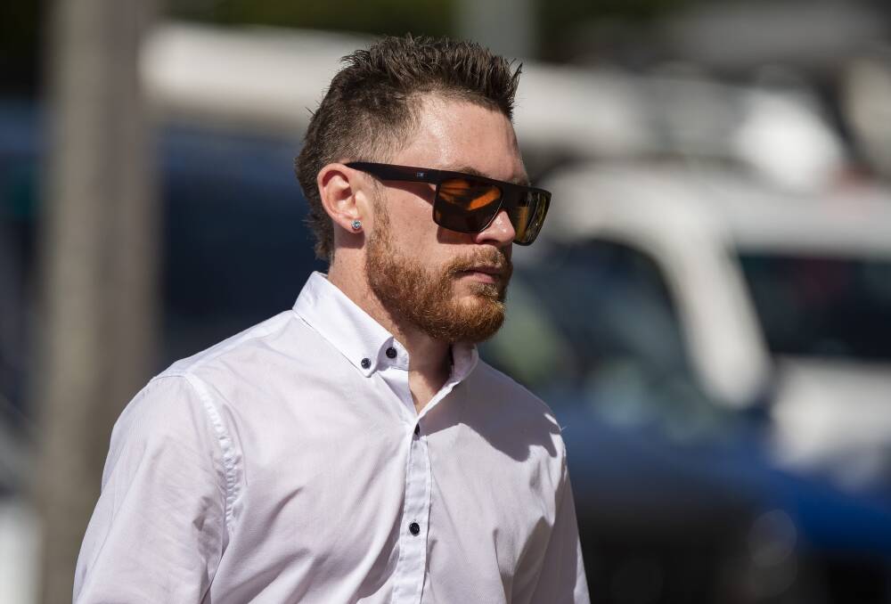 Lucas Tattersall arriving at Cairns Coroners Court on Wednesday.