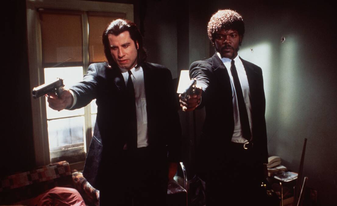 John Travolta and Samuel L. Jackson in Pulp Fiction. Picture: Supplied 