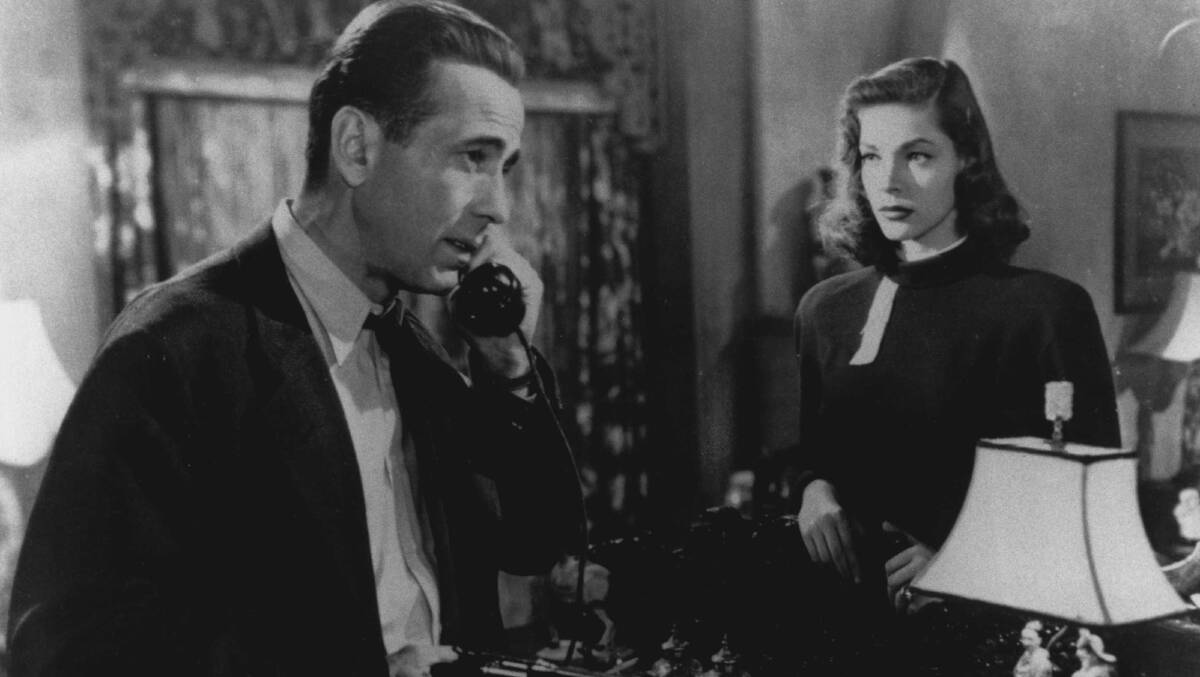 Humphrey Bogart and Lauren Bacall in The Big Sleep. Picture: Supplied